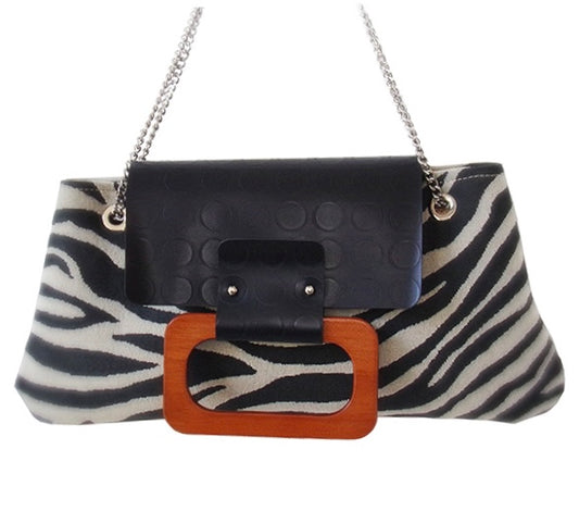 "SHEBAD" Unique Zebra Handbag