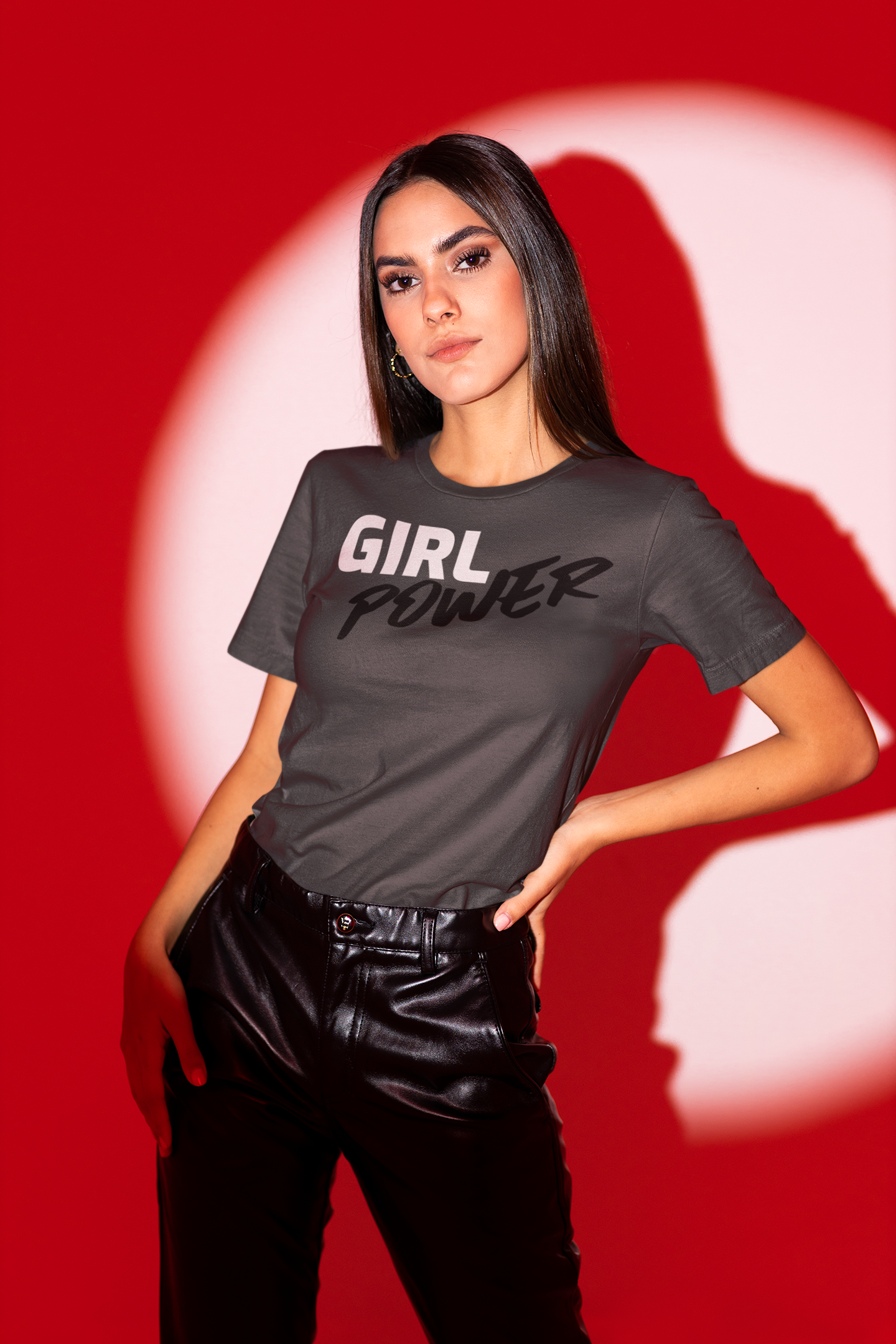 Girl Power T-Shirt - Soft 100% Airlume Combed Cotton, Light Fabric, Retail Fit, Tear-Away Label, True to Size - Shop Blue Orchid Boutique