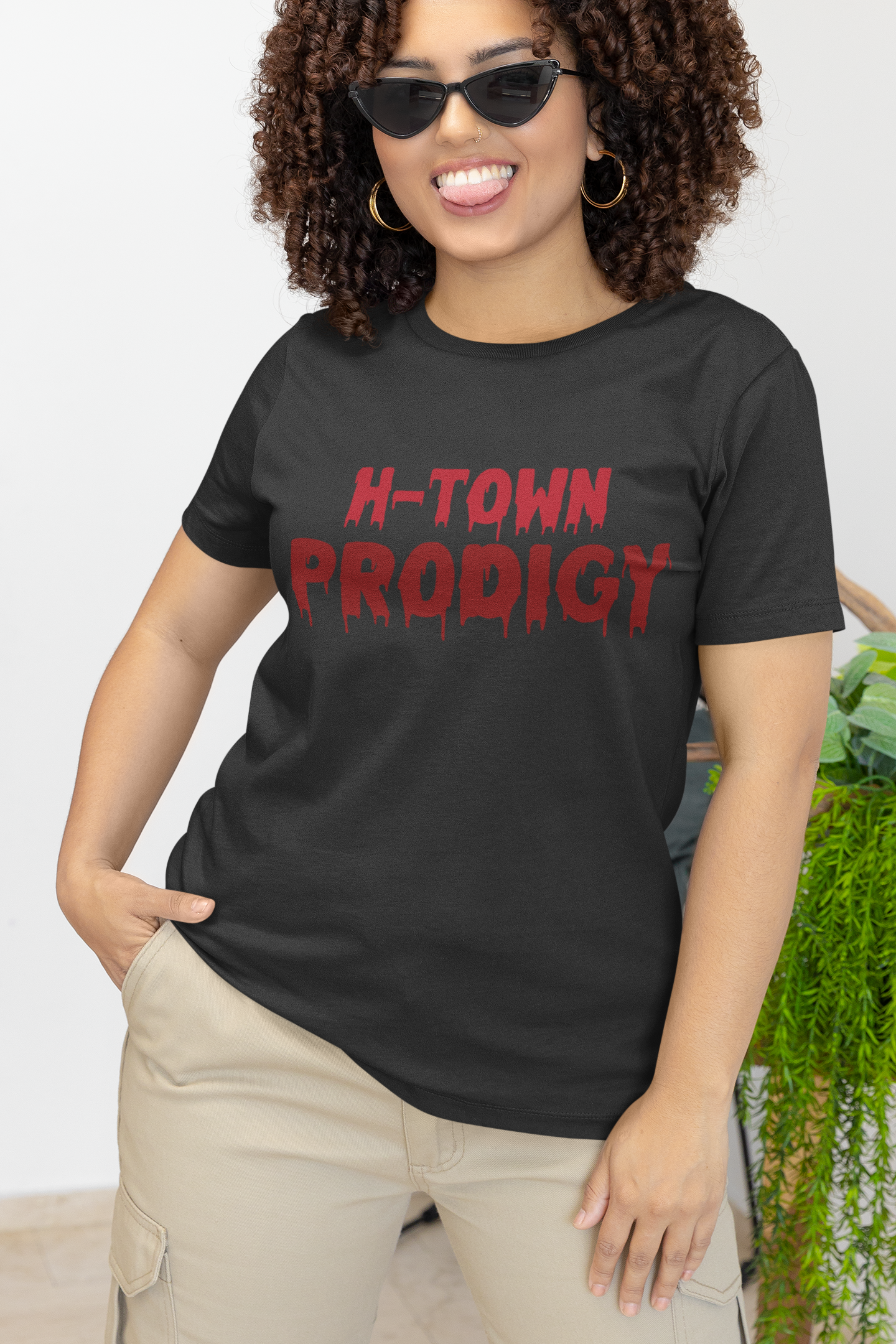 H-Town Prodigy T-Shirt - Soft 100% Airlume Combed Cotton, Light Fabric, Retail Fit, Tear-Away Label, True to Size - Shop Blue Orchid Boutique
