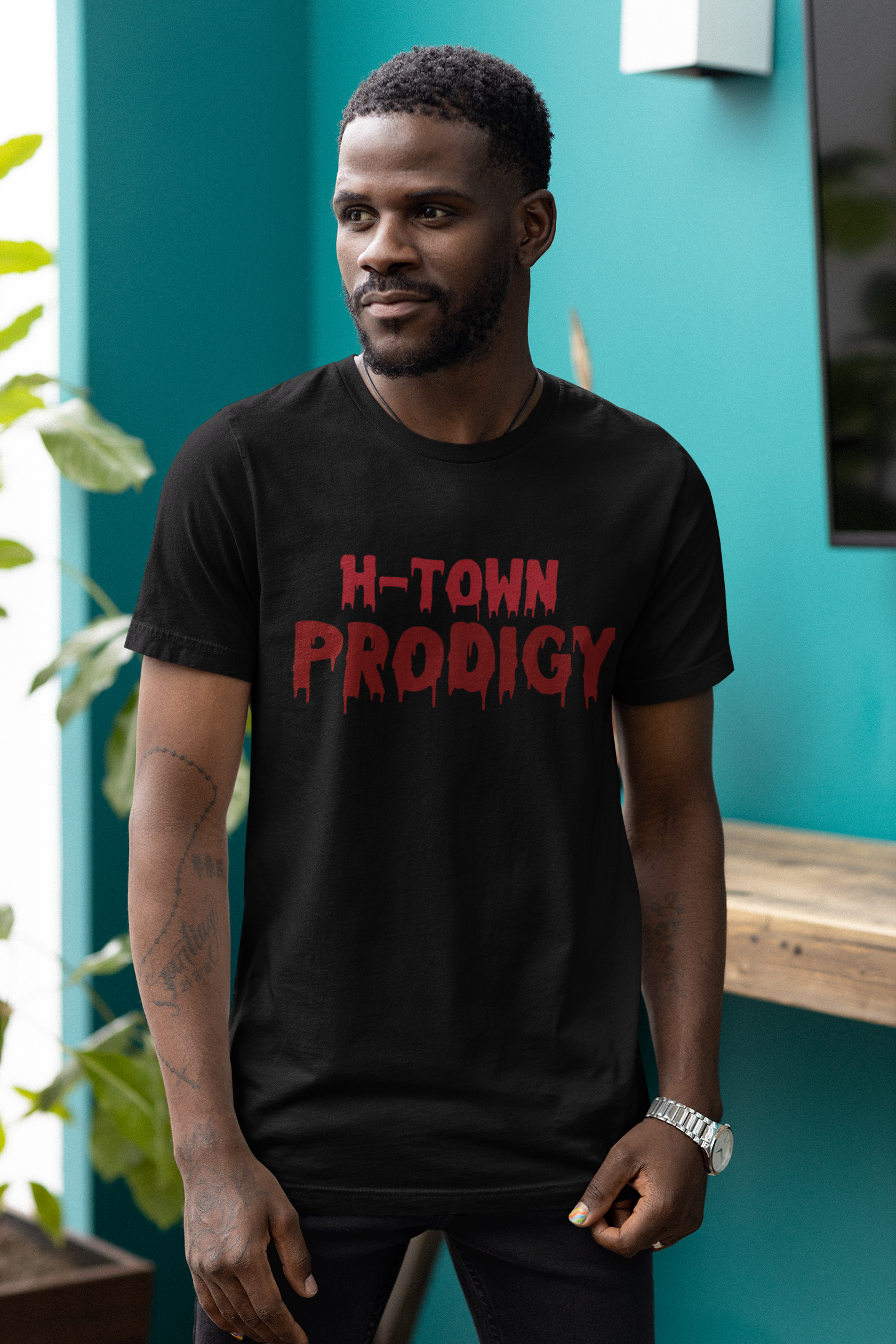 H-Town Prodigy T-Shirt - Soft 100% Airlume Combed Cotton, Light Fabric, Retail Fit, Tear-Away Label, True to Size - Shop Blue Orchid Boutique