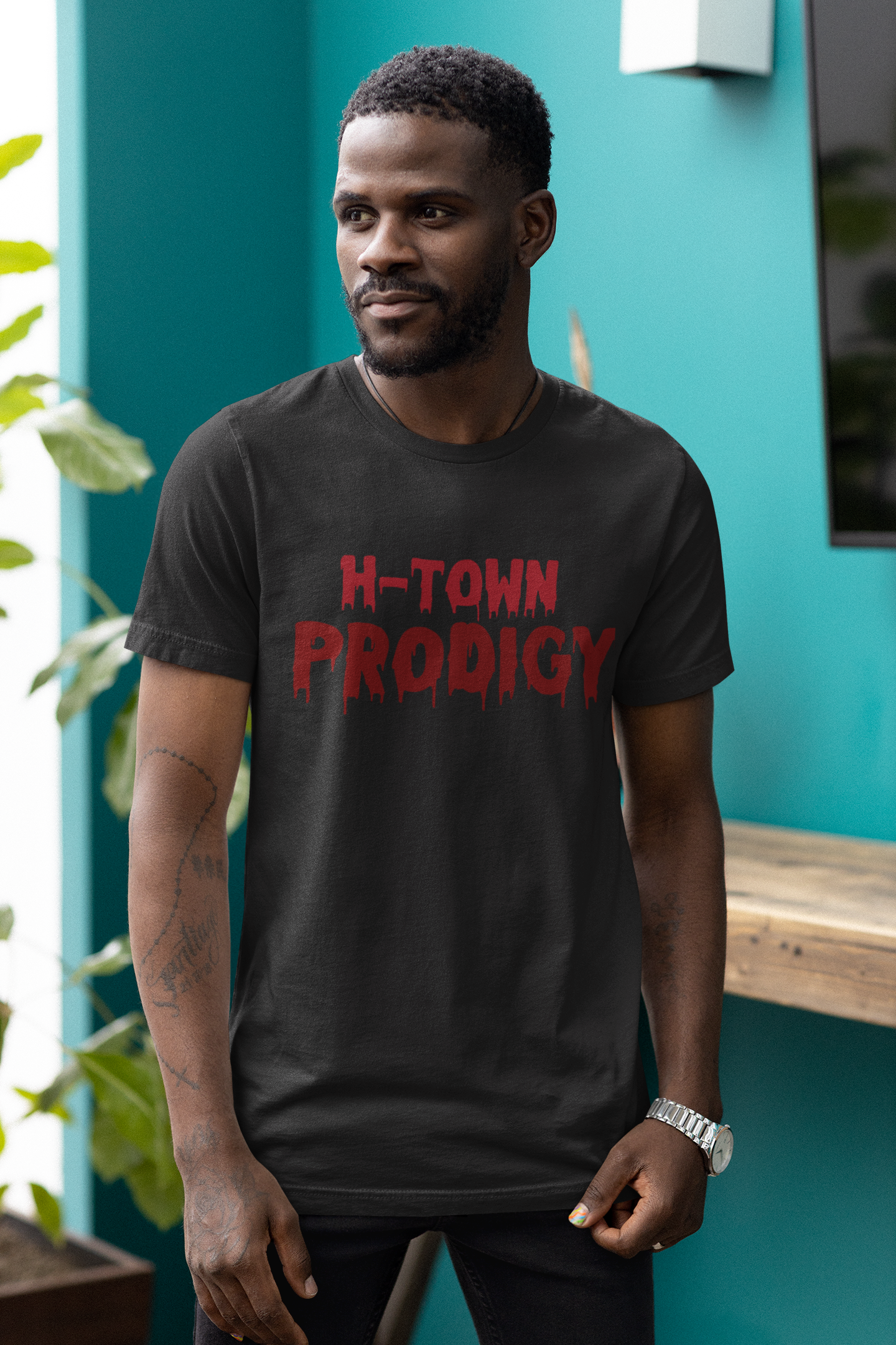 H-Town Prodigy T-Shirt - Soft 100% Airlume Combed Cotton, Light Fabric, Retail Fit, Tear-Away Label, True to Size - Shop Blue Orchid Boutique